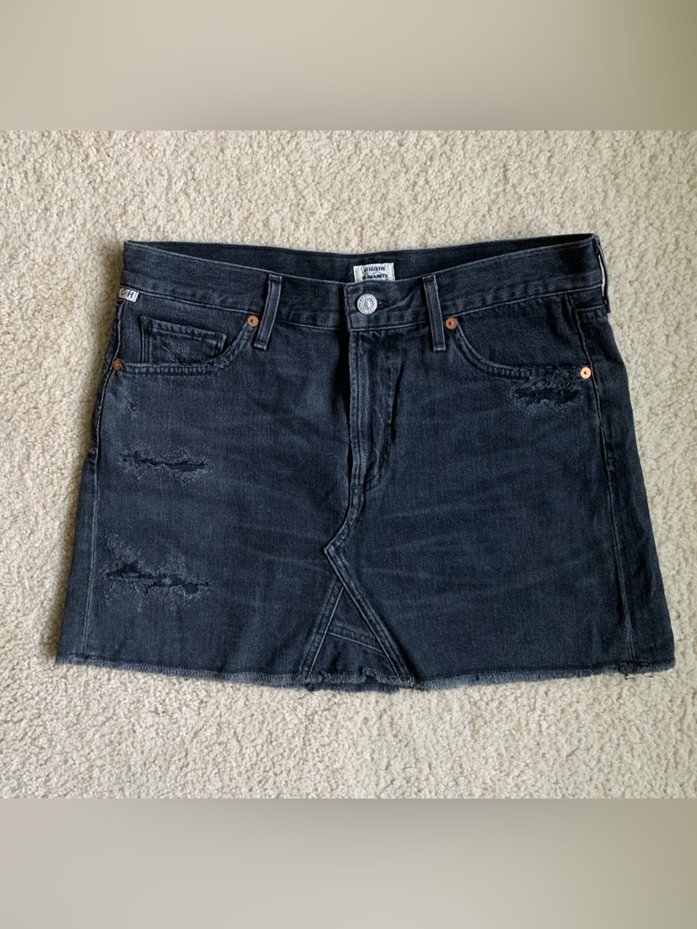 Citizens of Humanity Denim Mini Skirt